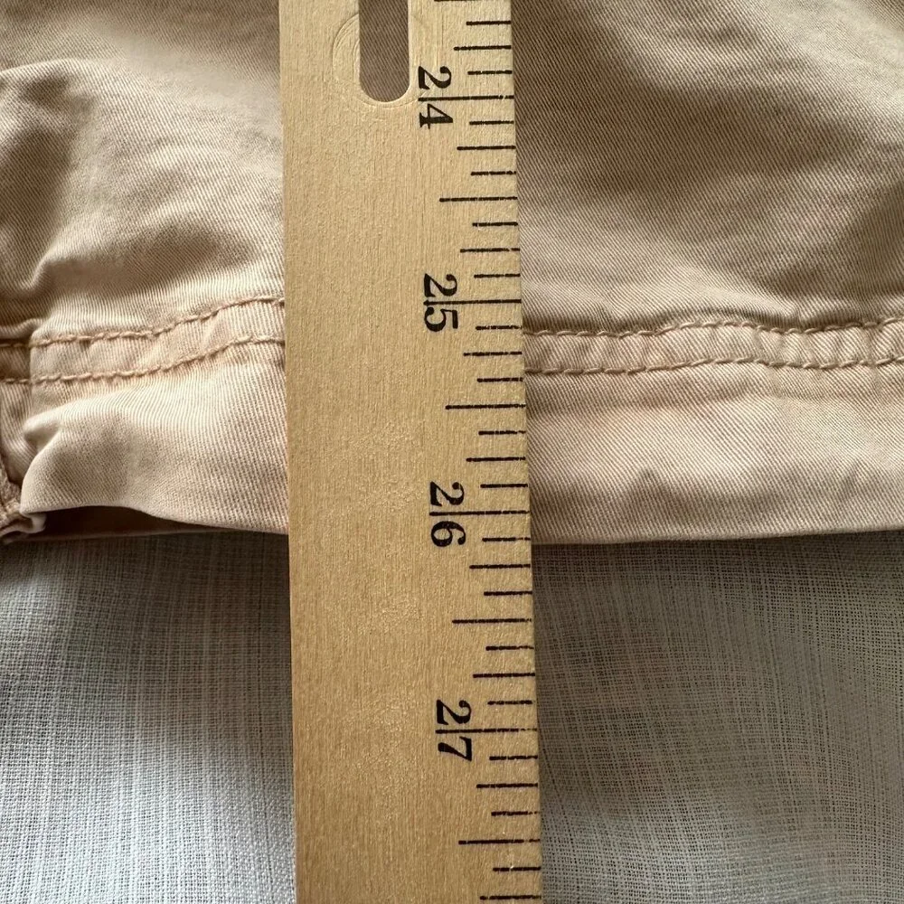 Womens Beige Cargo Utility Jacket 2X 97% Cotton 3% Spandex Hiking Walking - Picture 8 of 8